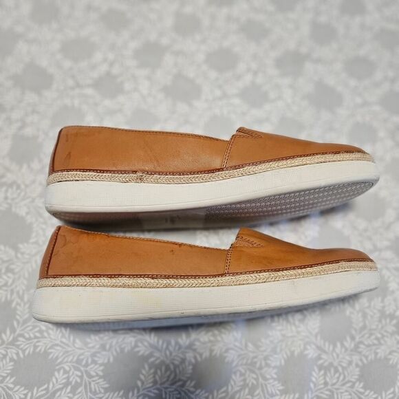 Trotters Accent Espadrille Slip On Size 10W Tan (Luggage Leather) - Picture 6 of 11